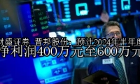 普邦股份：预计2024年半年度净利润400万元至600万元